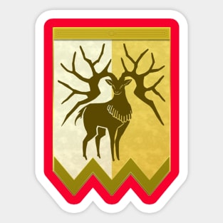 Golden Deer Emblem Sticker